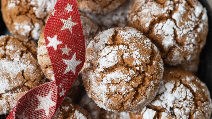 Homemade honey cookies with spices