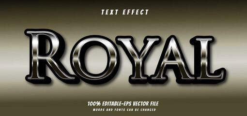 royal text effect editable vector file text design vector