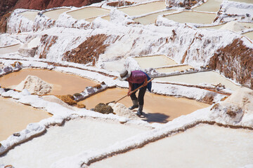 
Maras salt flat in Cusco  - obrazy, fototapety, plakaty