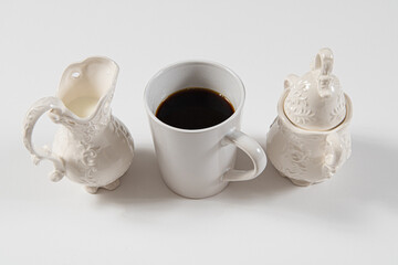 coffee on a white backgroud