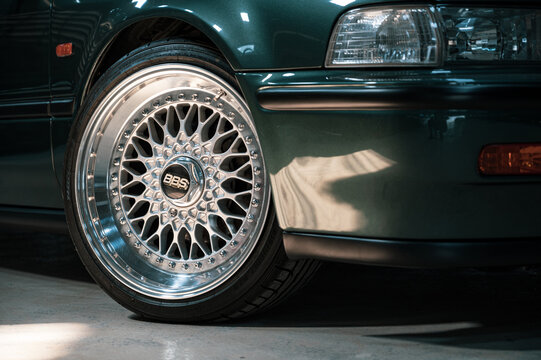 BANGKOK, THAILAND &ndash; March 31, 2020: BBS RS wheel, iconic wheel installed in Honda Accord CB