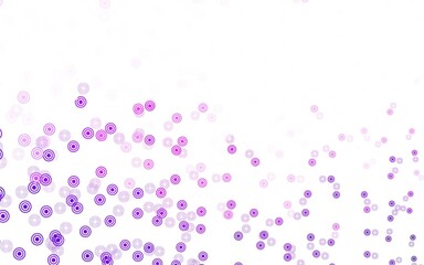 Light Purple vector template with circles.