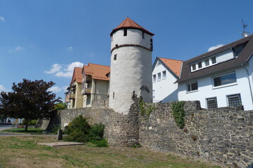 Fototapeta na wymiar Pulverturm Stadtmauer Homberg Efze bzw. Homberg (Efze)