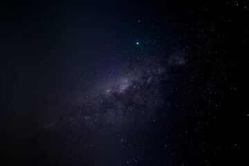 The milky way in the night sky. August 2020