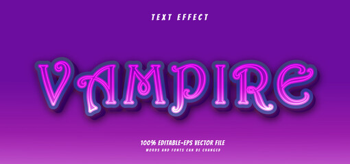 vampire text effect editable vector file text design vector