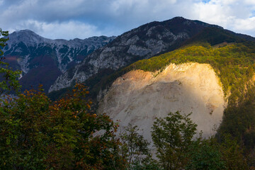 Avalanche, Triglav National Park, Municipality of Tolmin, Slovenia, Europe