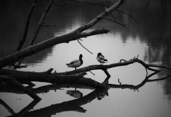 birds on a tree