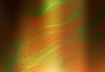 Dark Orange vector colorful blur background.