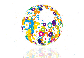 イラスト　球体　イメージ