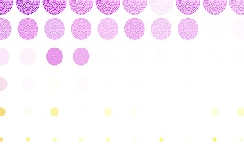 Light Pink, Yellow vector layout with circle shapes.