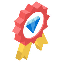 
Quality assurance badge, recommended premium product concept vector 
