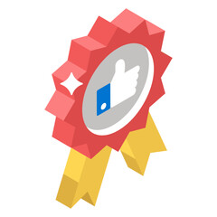 
Quality assurance badge, recommended concept vector 

