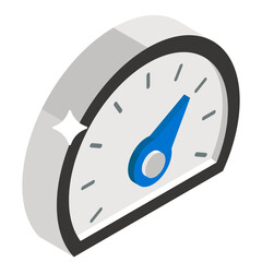 
Speedometer icon design, odometer in editable style 
