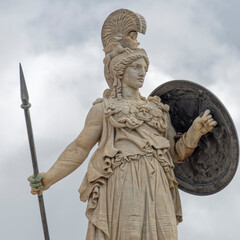 Athena statue, the ancient Greek goddess of knowledge and wisdom