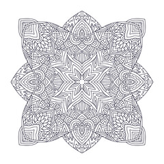 Ornamental bohemian Mandala. Tattoo art design