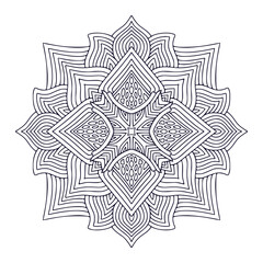 Ornamental bohemian Mandala. Tattoo art design