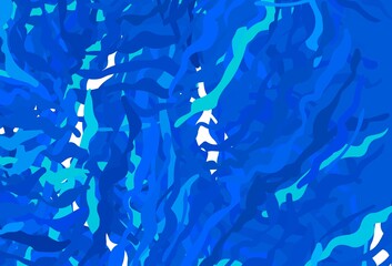 Light BLUE vector background with bent lines.