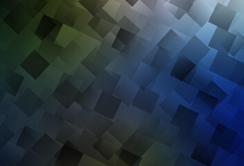 Dark Blue, Green vector layout with lines, rectangles.