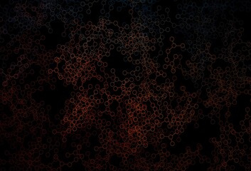 Dark Blue, Red vector texture with artificial intelligence concept.