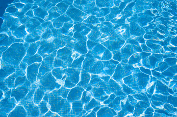 Fototapeta na wymiar blue pool water swimming