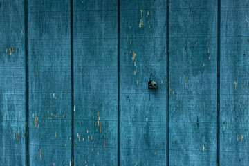 Old weathered blue wood