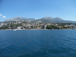 Fototapeta na wymiar Montenegro, Bay of Kotor, Sunny day in July