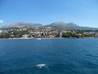 Montenegro, Bay of Kotor, Sunny day in July