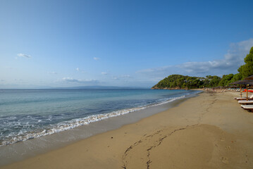 Koukounaries beach , at Skiathos island , in Greece