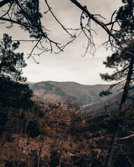 sunset in the mountains