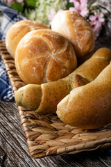 Fresh bread for breakfast.