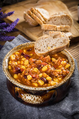 Mexican chili con carne.