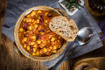 Mexican chili con carne.