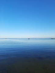 Abandoned military seaplane harbor. Baltic Spite, Kaliningrad region, Russia
