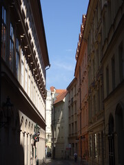 Fototapeta na wymiar historische Gassen in Prag