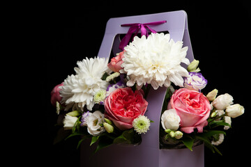 image of flower paper basket 