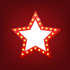 Retro lightbox billboard vintage frame. Lightbox with customizable design. Classic banner for your projects or advertising.