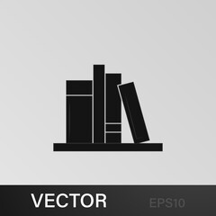 bookshelf icon. Education, academic degree. Signs, outline symbols collection, simple icon for websites, web design, mobile app