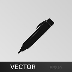 pen icon. Education, academic degree. Signs, outline symbols collection, simple icon for websites, web design, mobile app