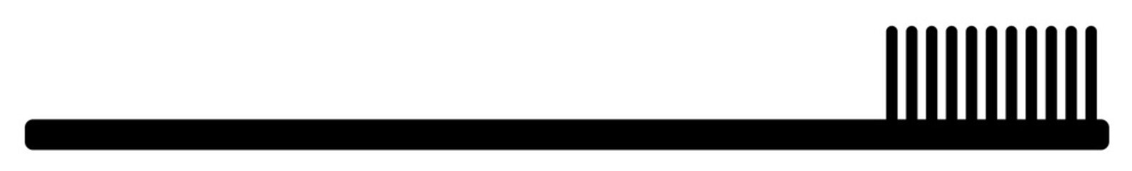 Toothbrush Icon Black | Dental Care Illustration | Dental Hygiene Symbol | Dentist Logo | Tooth Grooming Sign | Isolated | Variations