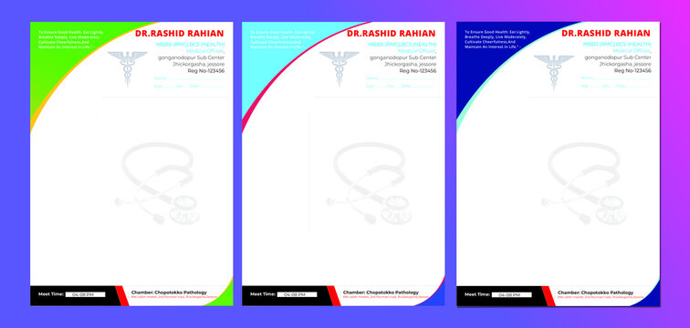 Medical prescriptions pad 
