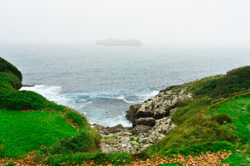 Mouro lighthouse view from the coast