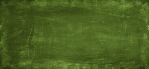 Green blackboard or chalkboard
