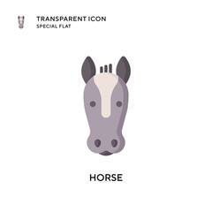 Fototapeta na wymiar Horse vector icon. Flat style illustration. EPS 10 vector.