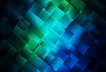 Dark Blue, Green vector texture in rectangular style.