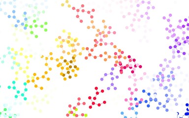 Light Green, Red vector pattern with artificial intelligence network.