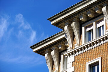 Detail of the architecture of nineteenth-century buildings
