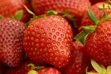 strawberry ripe pure red berry close up