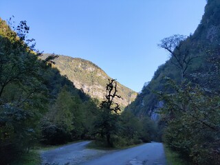 road in the mountains, mountains