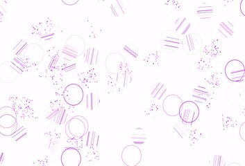 Light Pink, Blue vector texture with triangular style with circles.