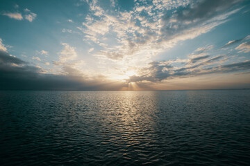 Sunset on the water